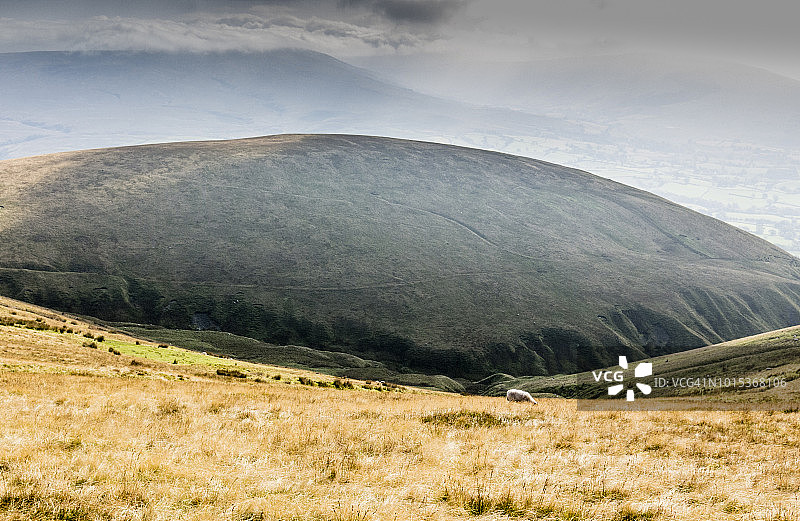 英国约克郡谷地国家公园豪吉尔山峰的景色图片素材