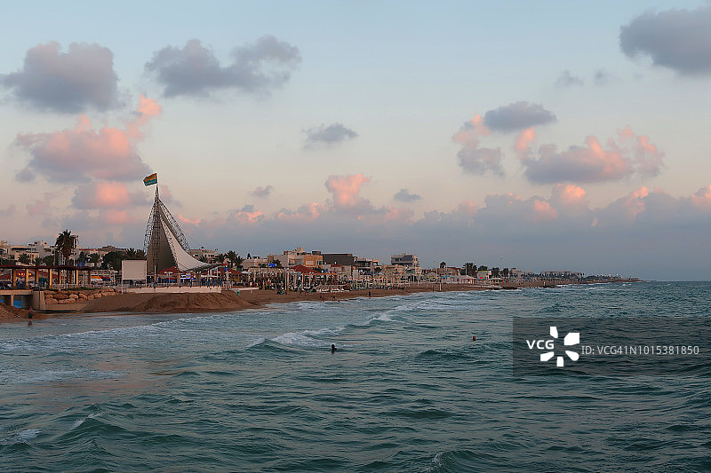 以色列纳哈里亚市图片素材