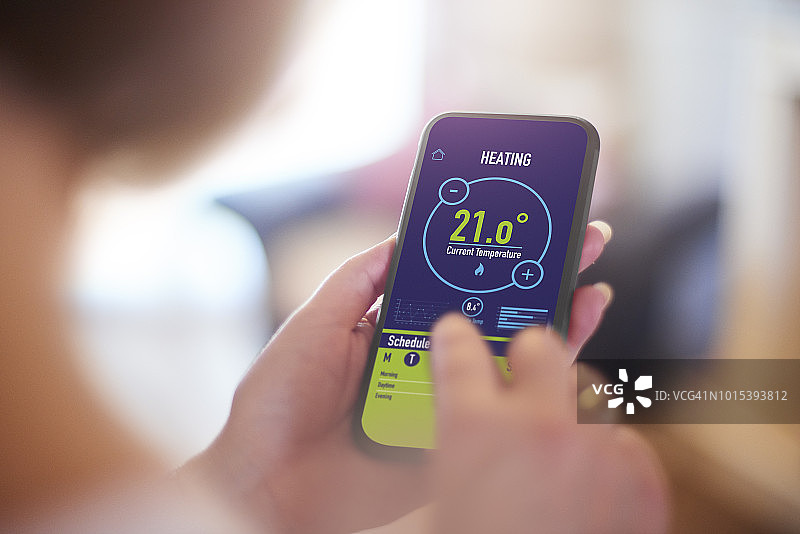 在App上设置供暖控制图片素材