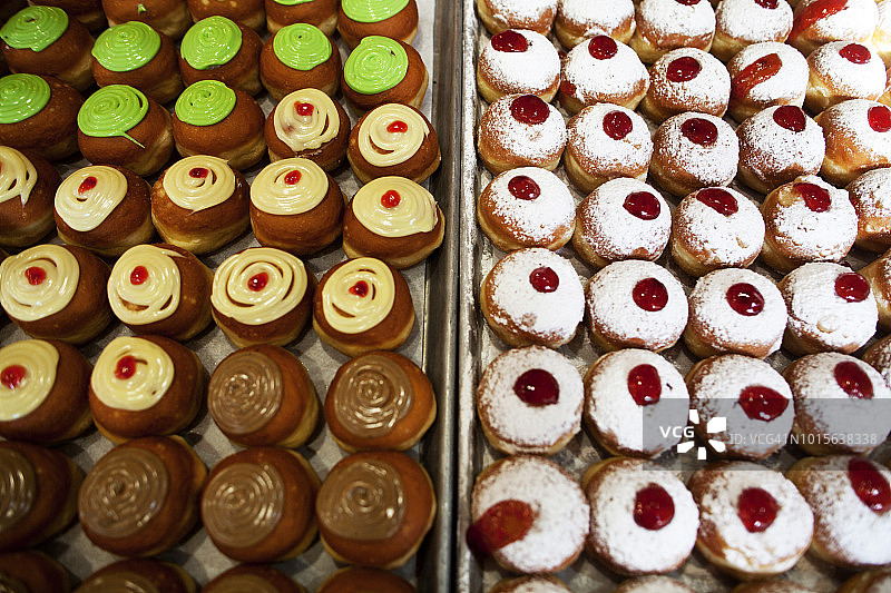 光明节犹太甜甜圈图片素材