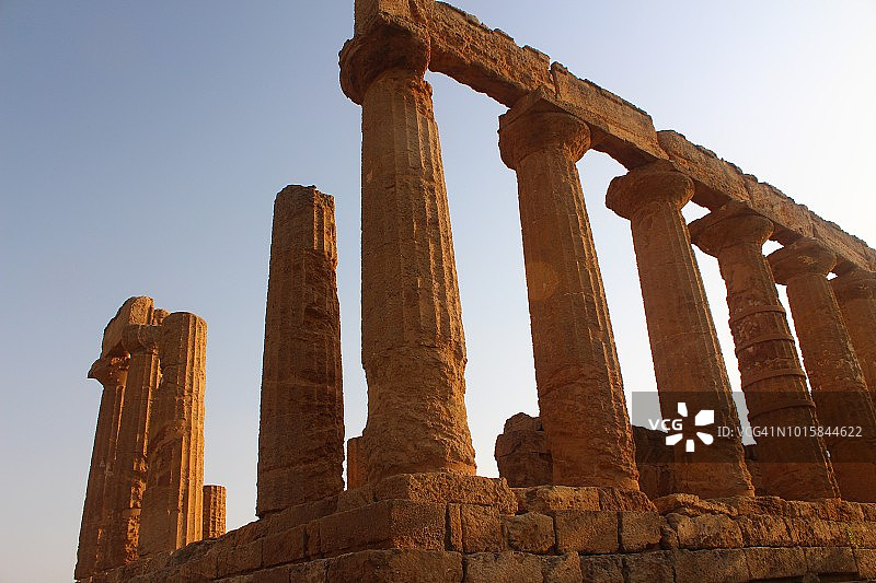 阿格里真托神殿谷的朱诺神庙，意大利图片素材