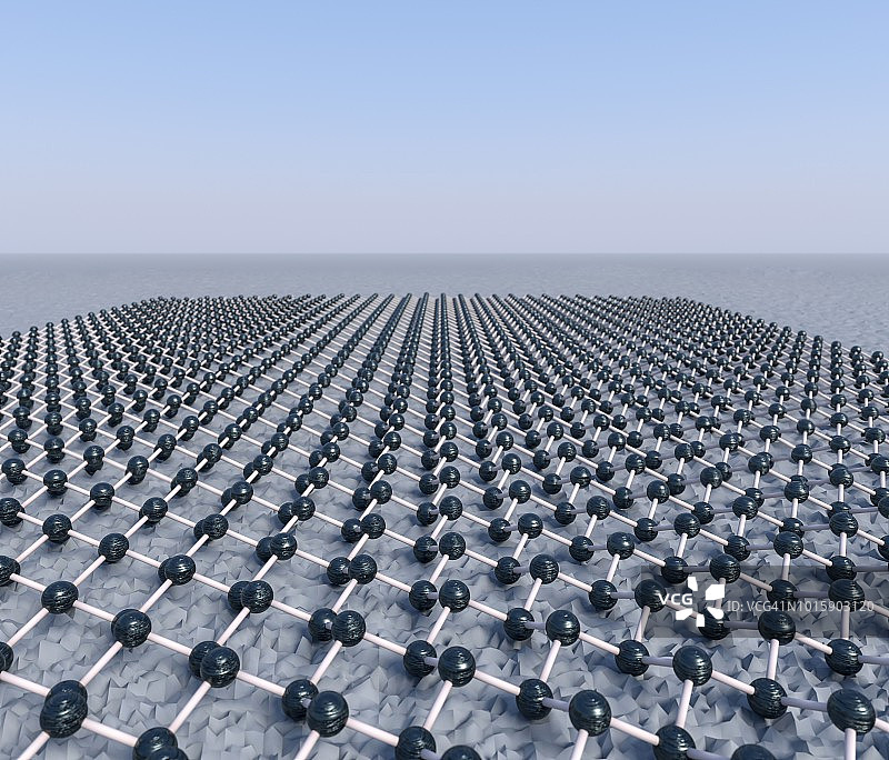 具有屈曲结构的锡烯图层插图图片素材