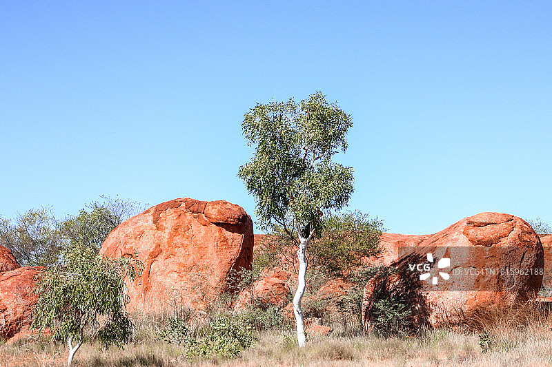 魔鬼大理石，在坦南特克里克附近发现的自然现象图片素材