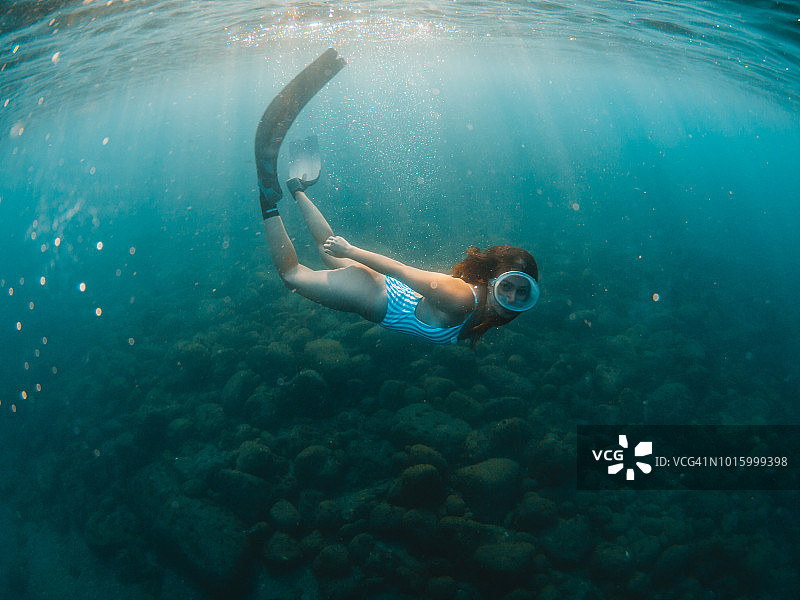 自由潜水图片素材
