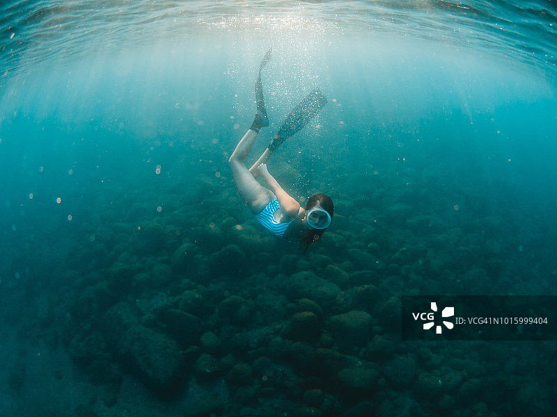 自由潜水图片素材