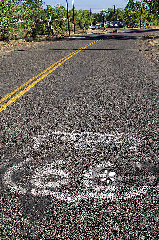 66号公路标志图片素材