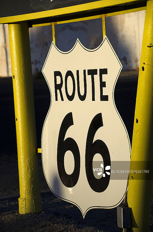 66号公路标志图片素材