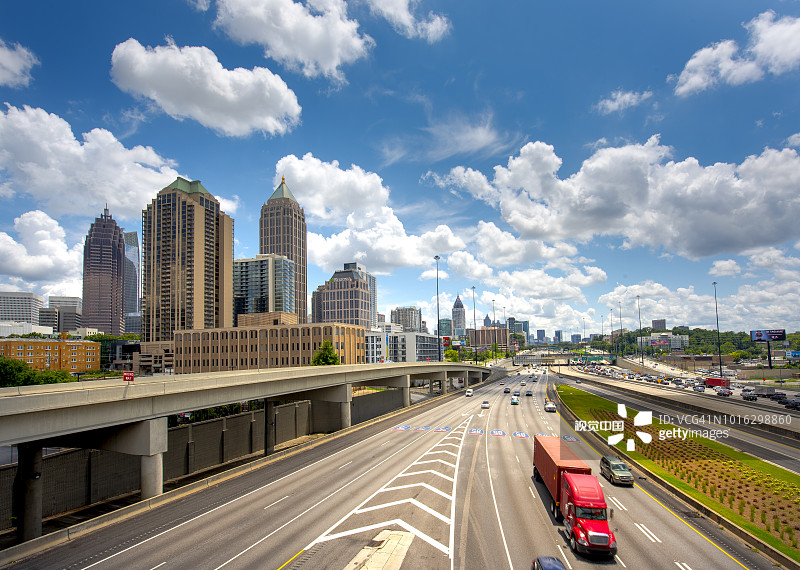 佐治亚州亚特兰大天际线图片素材