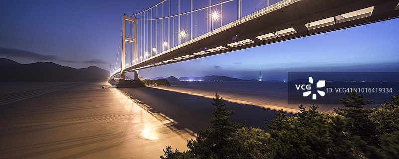 舟山群岛的西堠门大桥图片素材