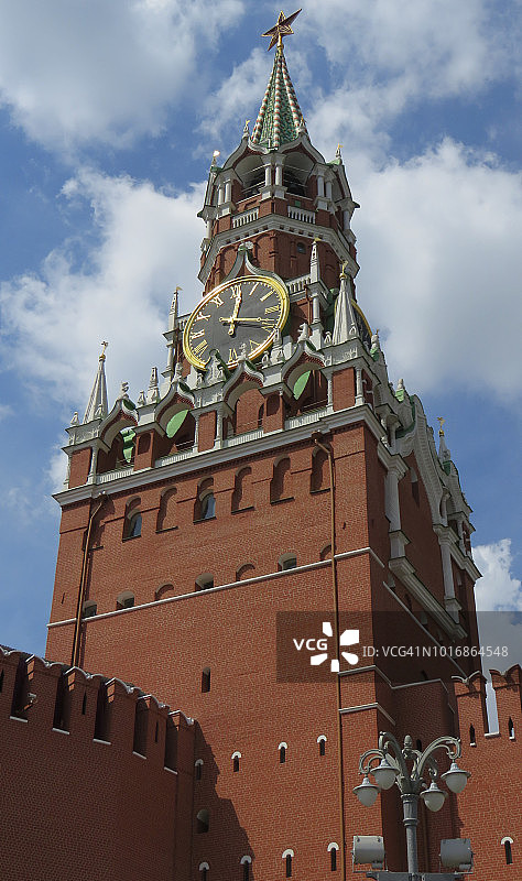 莫斯科克里姆林宫的斯帕斯卡亚塔图片素材