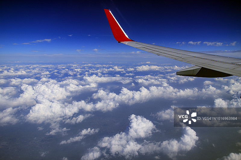 飞机客舱外景图片素材