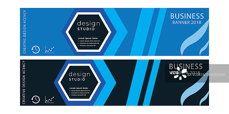 三角形矢量抽象几何banner - 插图图片素材