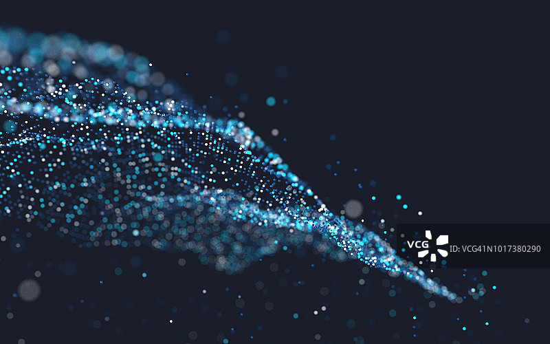 粒子波浪图片素材