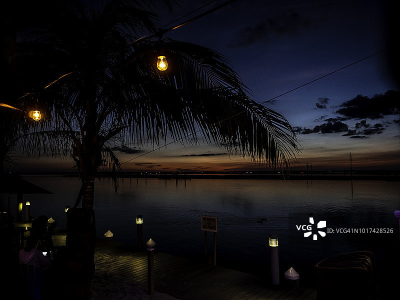 欣科蒂格国家野生动物保护区日落图片素材