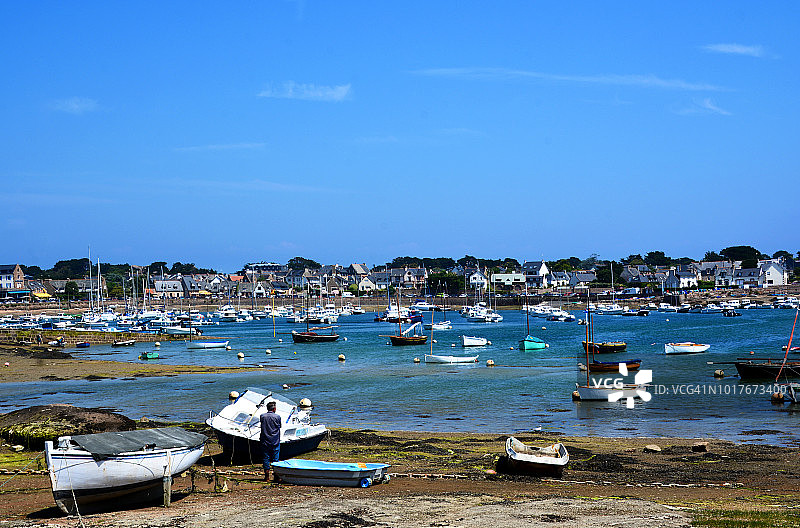 法国布列塔尼特雷加斯泰勒景色图片素材