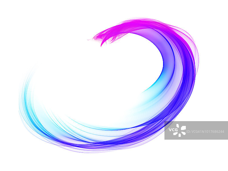 白色背景上的抽象蓝色波浪元素图片素材