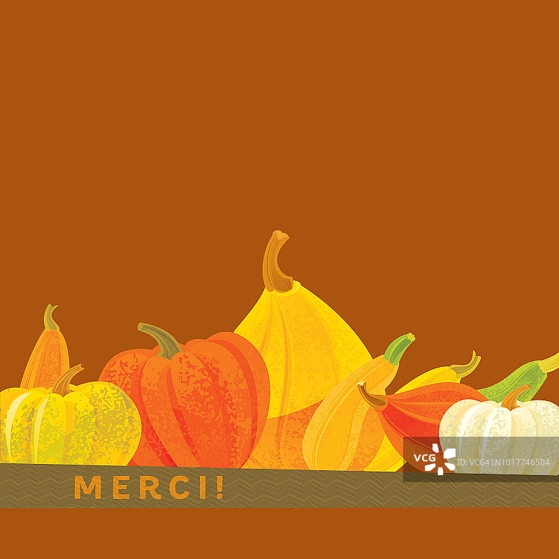 Merci感恩节背景图片素材