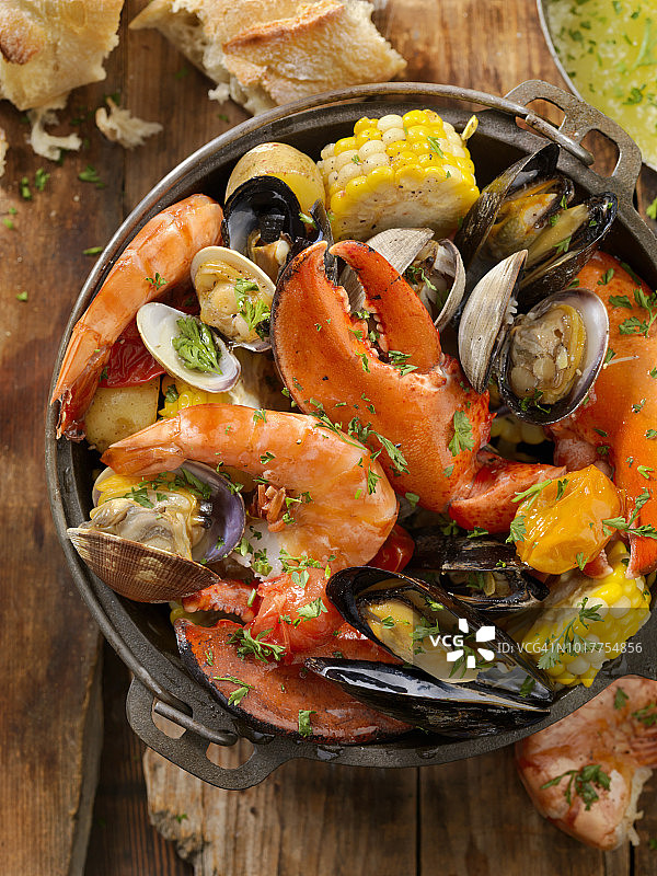 蔬菜焗贝图片素材