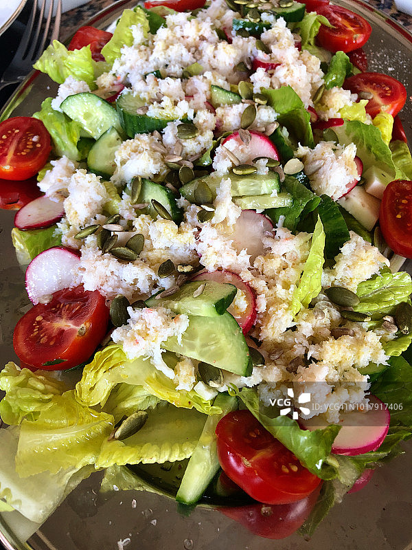 蟹肉沙拉图片素材