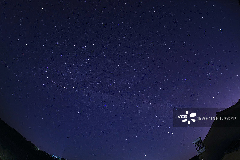 夏夜银河图片素材