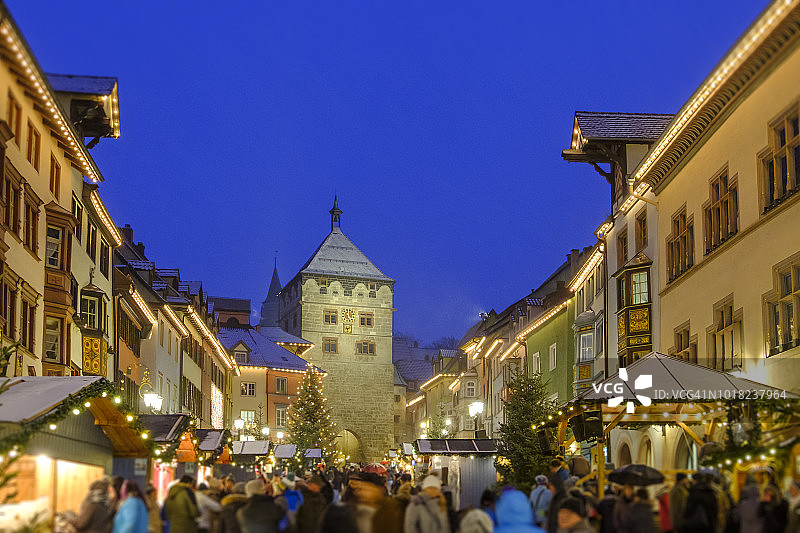 罗特韦尔圣诞市场（德国巴登-符腾堡州）图片素材