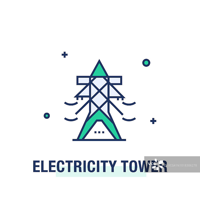 输电塔图标图片素材