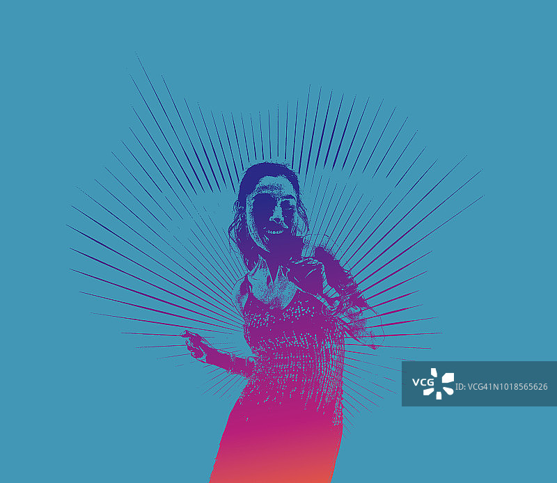 跳拉丁舞的西班牙裔女人图片素材