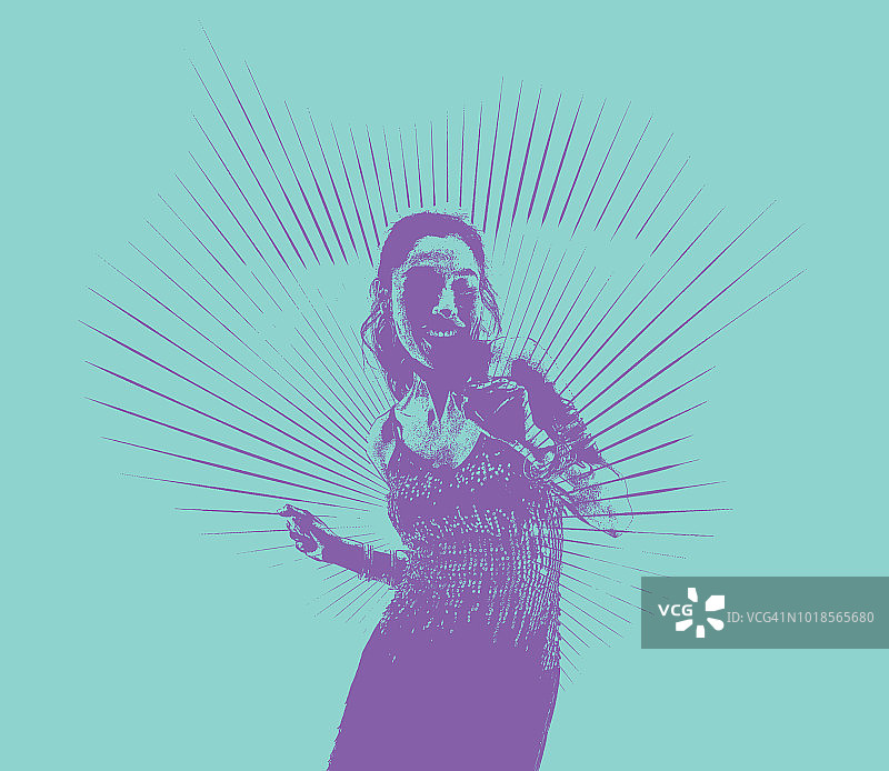 跳拉丁舞的西班牙裔女人图片素材