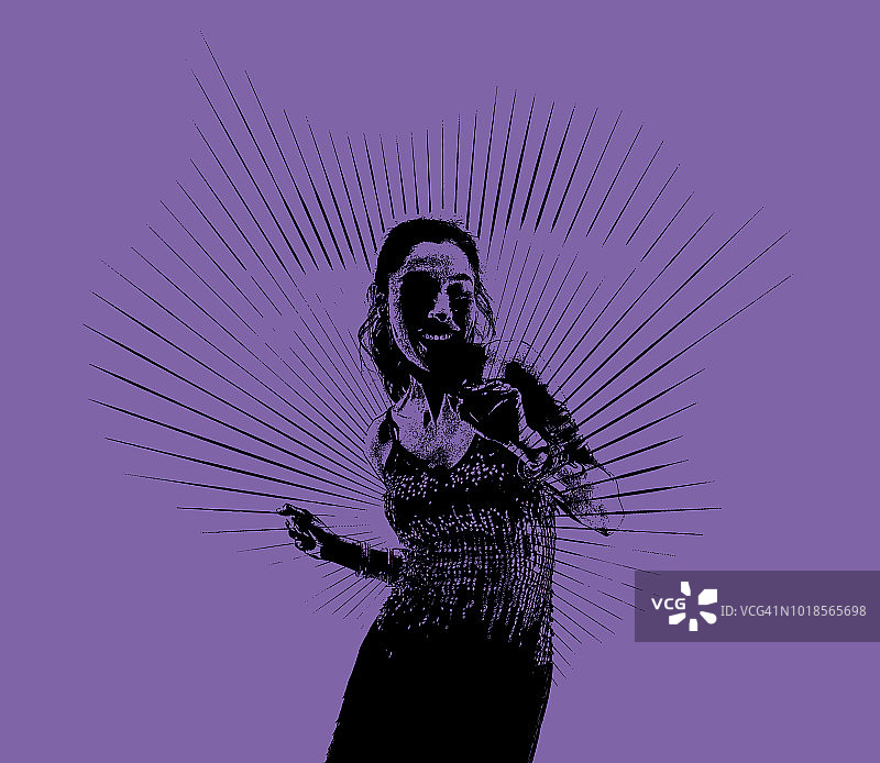 跳拉丁舞的西班牙裔女人图片素材