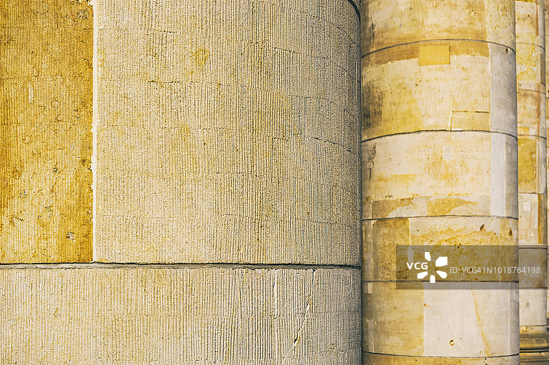 特写：建筑圆柱图片素材