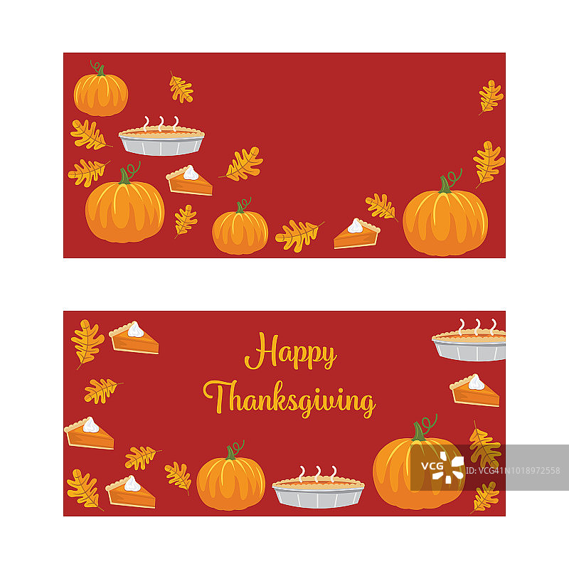 扁平风格可爱秋季banner背景图片素材