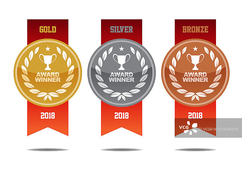金银铜奖牌图片素材