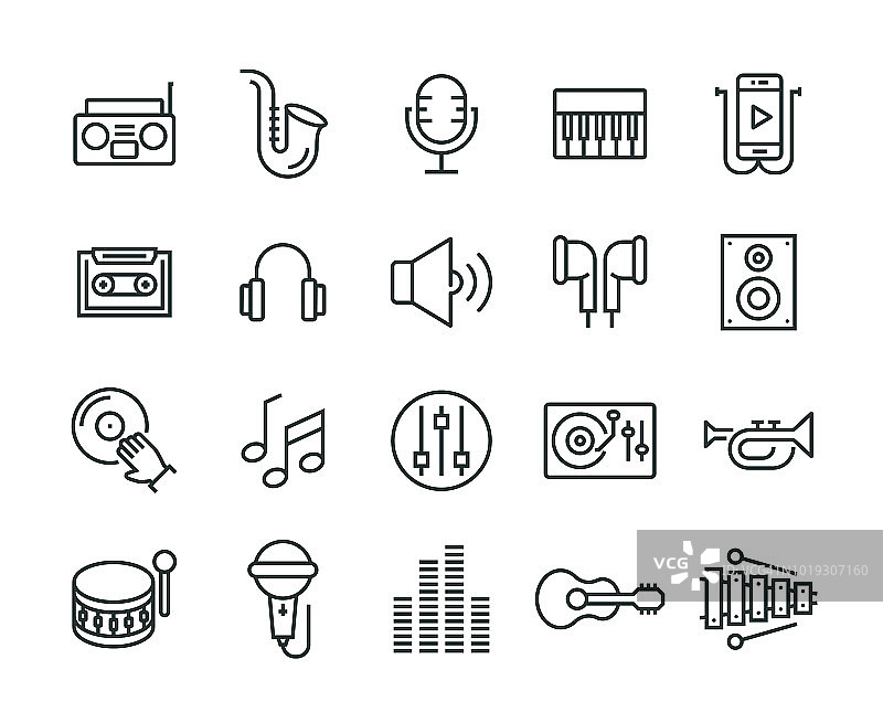 音乐图标合集图片素材