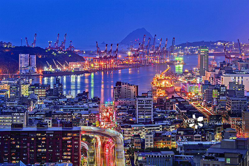 基隆夜景图片素材