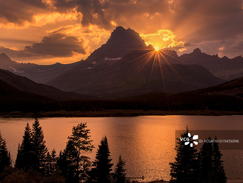 冰川国家公园风光图片素材