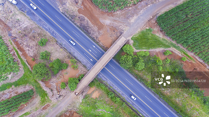 哥斯达黎加乡村公路立交桥图片素材