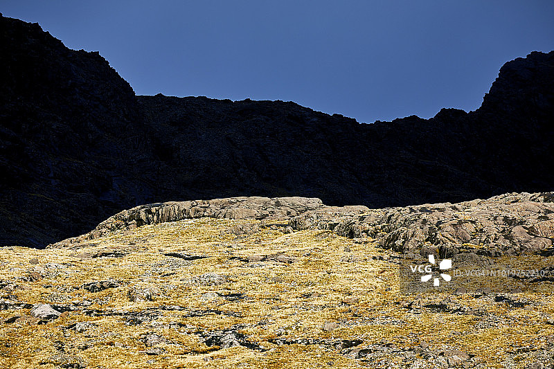 斯凯岛库林山脉主山脊图片素材