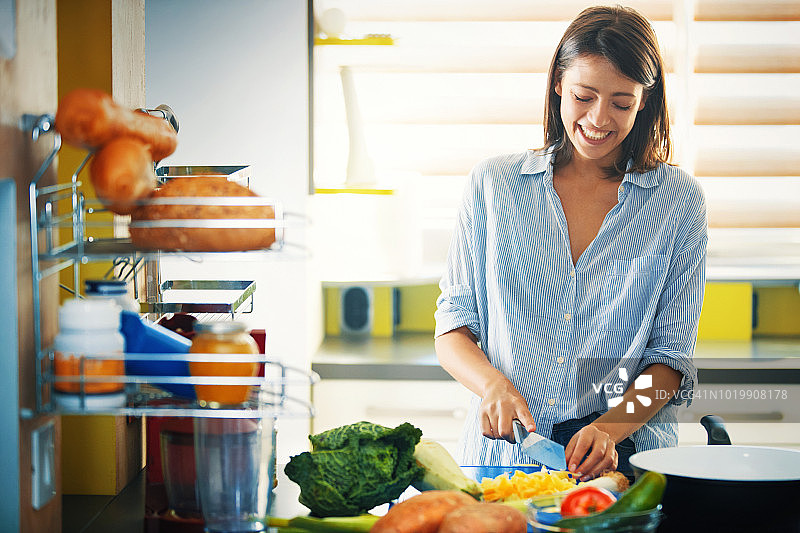 烹饪：素食餐图片素材