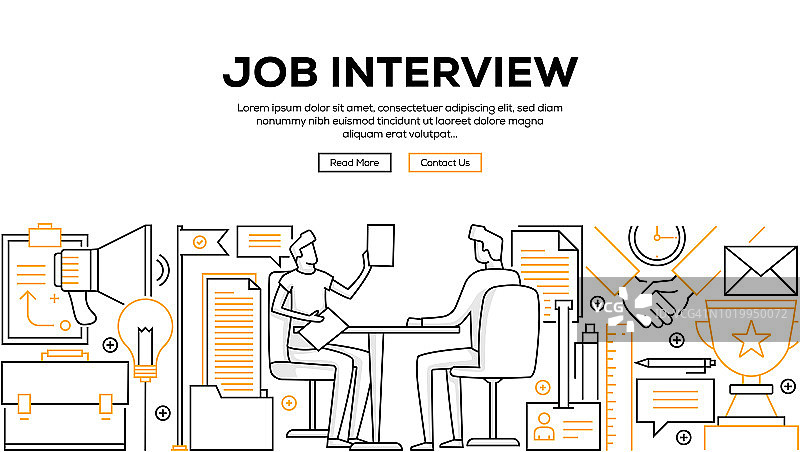 工作面试banner图片素材
