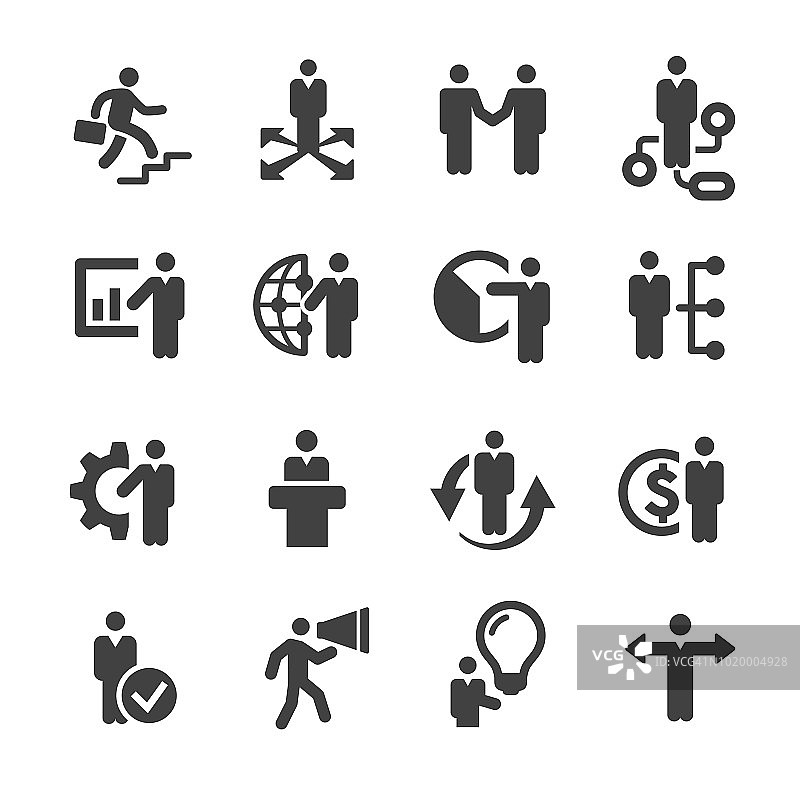 商务人士图标套装-Acme系列图片素材