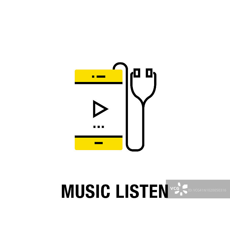 音乐收听图标图片素材