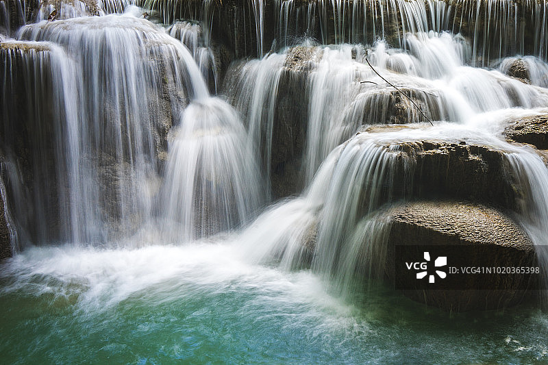 慢门瀑布图片素材