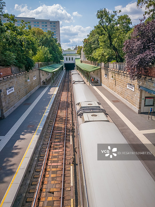 维也纳的户外地铁站图片素材
