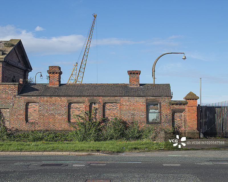 废弃的码头建筑，威勒尔图片素材