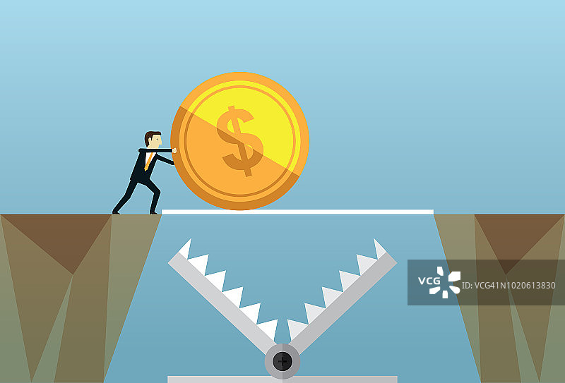 推动黄金图片素材