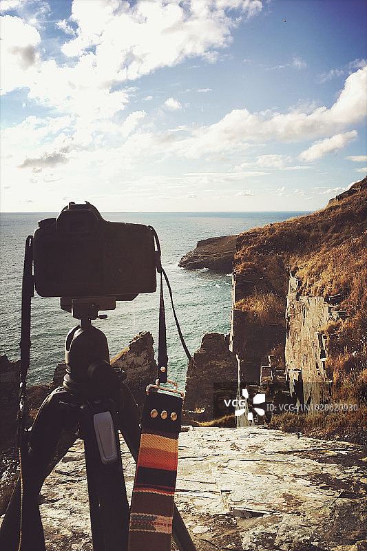 用相机长时间曝光拍摄杜德尔门图片素材