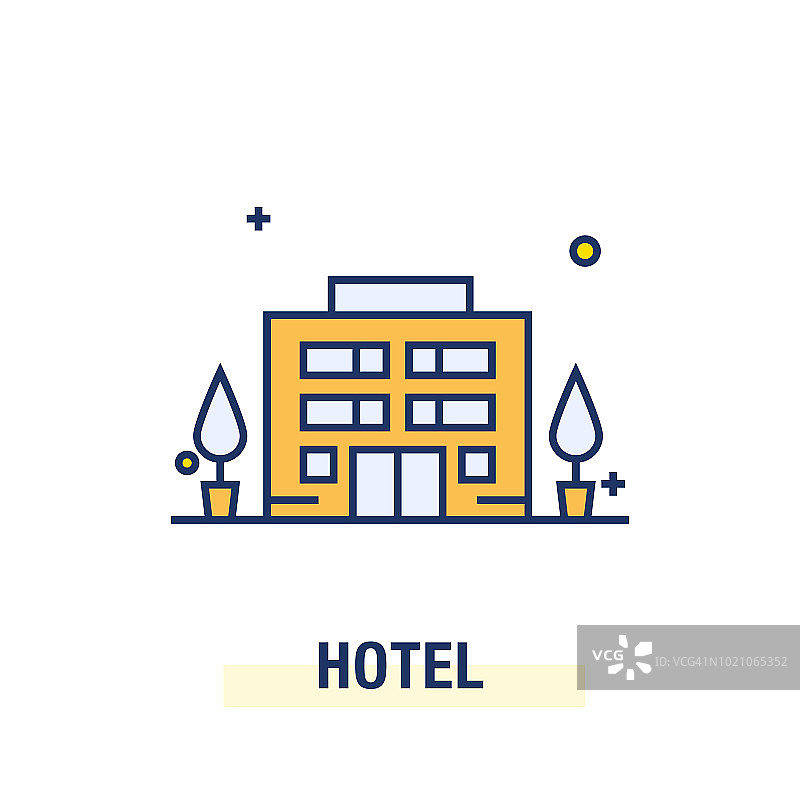 酒店的图标图片素材