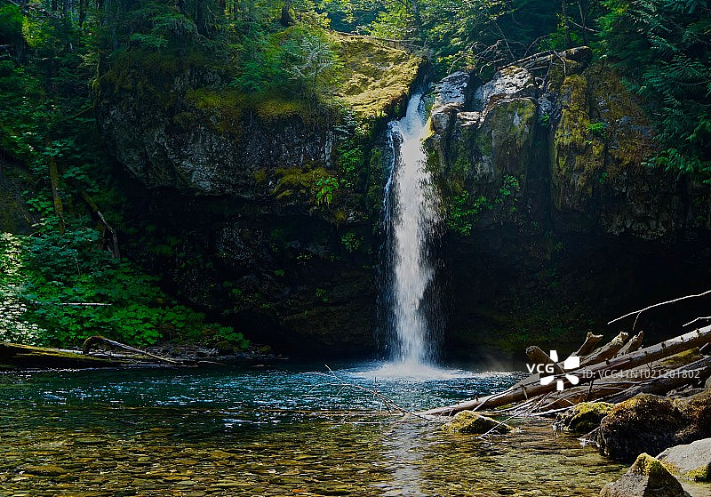 铁溪丛林水景图片素材