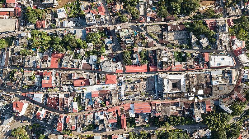 西利特拉镇鸟瞰图图片素材