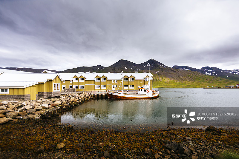 锡格吕菲厄泽：北部海岸峡湾渔村图片素材